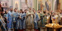 В канун праздника Благовещения Архипастыри совершили всенощное бдение в Благовещенском соборе Казанского кремля - Альметьевская Епархия