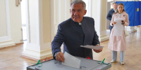 Рустам Минниханов поблагодарил татарстанцев за активность на выборах - Альметьевск РТВ