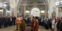 В праздник Пасхи Христовой епископ Мефодий совершил торжественное богослужение в Казанско-Богородицком монастыре - Альметьевская Епархия
